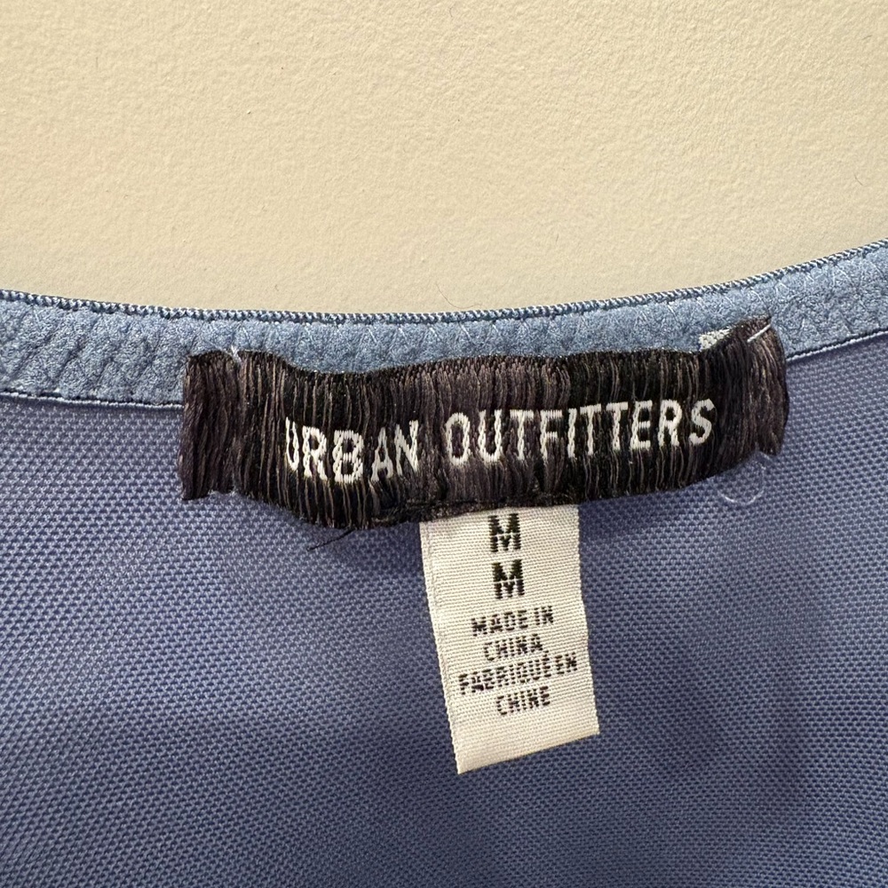 Urban Outfitters Blue Mesh + Lace Party Dress - Picture 4 of 8